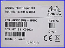 New Mellanox MIS5035Q-1BRC 36-Port InfiniScale IV IS5035 QDR InfiniBand Switch