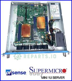 PFSENSE Firewall Server SUPERMICRO 10 CORE E5-2680 V2 2.8GHz 32GB 1TB SSD RAILS