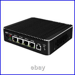 Quad Core J1900 Fanless mini firewall appliance pc 4 LAN ROUTER Support pFsense