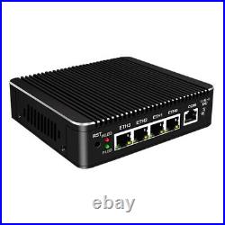 Quad Core J1900 Fanless mini firewall appliance pc 4 LAN ROUTER Support pFsense