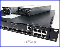Quanta LB6M 10GBe 24-Port SFP+ Switch L2 Dual PS with Rack Ears 4x Uplink