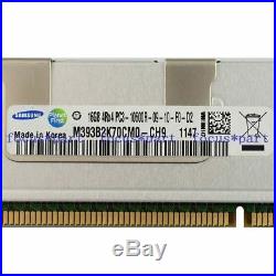 Samsung 128GB 8x16GB 4Rx4 PC3-10600R 1333Mhz DDR3 ECC Registered DIMM Memory RAM