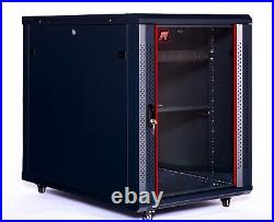 Server Rack Network Cabinet 15U 35 Inch Deep Rack Cabinet Enclosure For Servers
