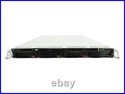 SuperMicro 1U Barebone Server 815TQ-600CB With 4x 3.5 Trays, PWS, Rails