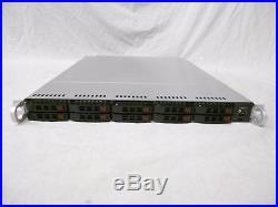 SuperMicro Server 10 Bay 2.5 SATA/SAS/SSD CSE-116 1U X9SRH-7F SAS-116TQ +Trays