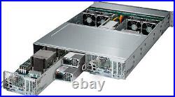 Supermicro 2 Node 24 Bay SAS2 6Gpbs UNRAID Server 4x E5-2667 v2 4.0Ghz Turbo CPU