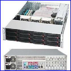 Supermicro 2U 12 Bay LFF Server X9DRi-F 2x Xeon E5-2650 16 Core 32GB HW RAID 2PS