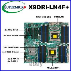Supermicro X9DRi-LN4F+ Intel C602 FCLGA 2011 DDR3 ECC i350 IPMI Motherboard