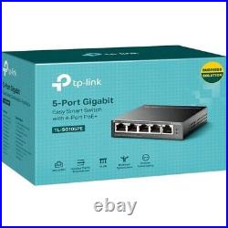 TP-Link TL-SG105PE 5-Port Gigabit Easy Smart Switch with 4-Port PoE+ Limi