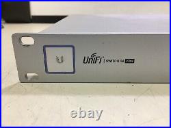 UBIQUITI US-24 UNIFI 24-PORT PoE+ RACK MOUNTABLE GIGABIT ETHERNET SWITCH USED