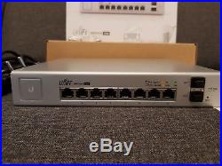 UBNT UniFi US-8-150W 8 Port, 2 x SFP, 150W PoE+ Gigabit Switch, Rechnung v. 04/17
