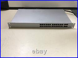 UNCLAIMED CISCO MERAKI MS120-24P-HW 24-PORT GIGABIT CLOUD MANAGED PoE SWITCH