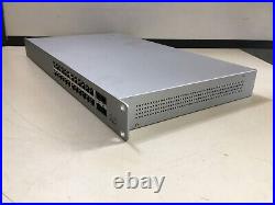 UNCLAIMED CISCO MERAKI MS120-24P-HW 24-PORT GIGABIT CLOUD MANAGED PoE SWITCH