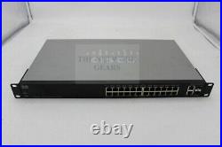 USED Cisco SF200-24 Switch Smart SLM224GT 26 Port Base-T Gigabit Ethernet 2 SFP