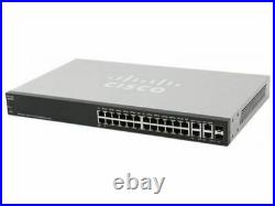 USED Cisco SF300-24P 24-Port PoE Gigabit Network Switch