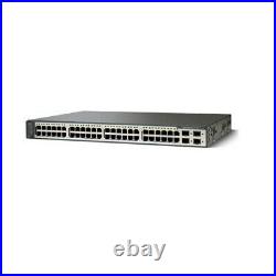 USED Cisco WS-C3750V2-48TS-S Catalyst 3750V2 48 x 10/100 Ports Switch 4x SFP