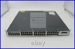 USED Cisco WS-C3750X-48T-L Catalyst 3750-X Series 48 Port Data Switch LAN Base