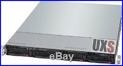 UXS Server 1U Supermicro X9SCM-F AES-NI Xeon E3-1270 V1 3.4Ghz 8GB 4 Tray RAIL