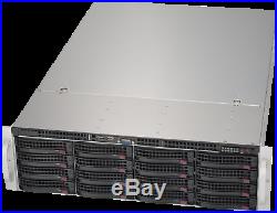 UXS Server 3U Supermicro 16 Bay 6Gbps FREENAS Storage X9DRI-LN4F+ Xeon 12 Cores