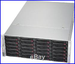 UXS Server 4U 24 Bay X9QRi-F+ 4x LGA 2011 Storage Chassis CSE-848A-R1K62B w Rail