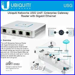 Ubiquiti USG UniFi Security Gateway Enterprise Router 3 Gigabit ports VPN Server