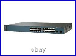 Used Cisco WS-C3560V2-24PS-S 24 Ethernet 10/100 ports and 2 SFP Switch