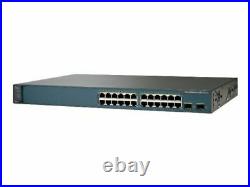 Used Cisco WS-C3560V2-24TS-E 3560V2 24 10/100 + 2 SFP Catalyst Switch