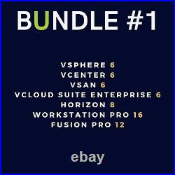 VMWare 6. X Suite vSphere, vCenter, vSan, vCloud Unlimited Enterprise License