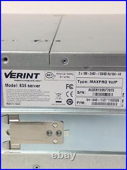 Verint 835 Maxpro Voip Supermicro Server Quad Q9400 2.66GHZ 8 caddies no HDD