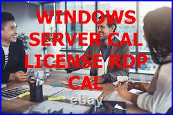 Windows Server CAL License for Remote Desktop Services RDS RDP